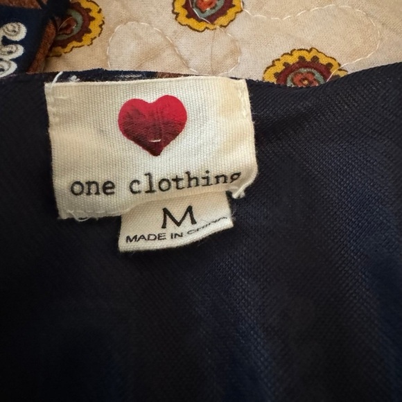 One Clothing Geometric Boho Cinched Waist Mini Dress: Medium - Picture 10 of 14